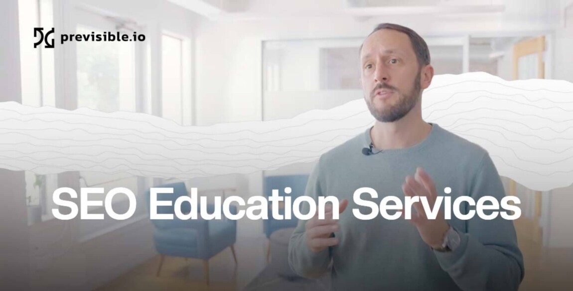 A man stands and speaks in a modern office space; text reads 